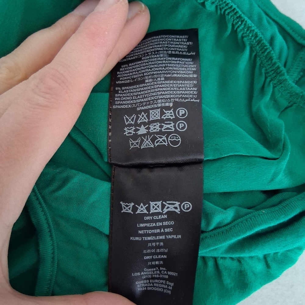 Guess By Marciano/ Vibrant Green Bodysuit Top/ Size US M - Picture 13 of 17